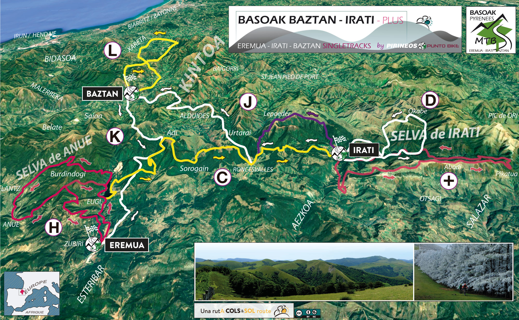 Mapa-Basoak-Baztan-Irati-MTB-PLUS