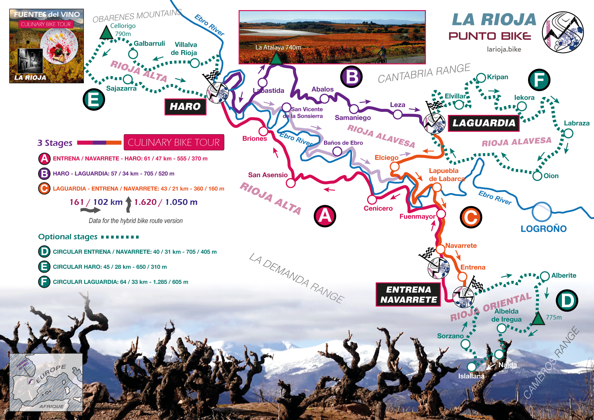 Fuentes-del-Vino-Culinary-Bike-Tour-map